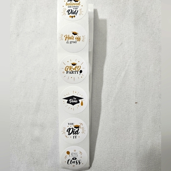 Red & Black graduation bundle 4pcs Necklace banner 20pcsGrad Stickers  bags - Picture 16 of 17